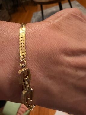Givenchy Gold Tone Link Bracelet